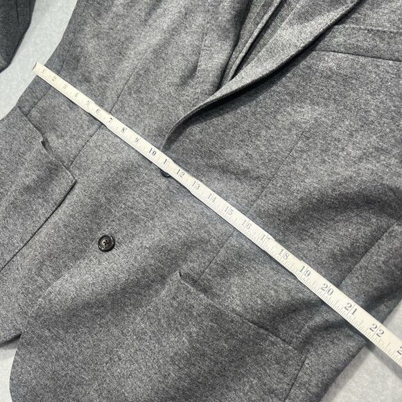 Men's J. Crew Knit Wool Cotton Blend Blazer XL Gray NWT! AX264 - Picture 11 of 16